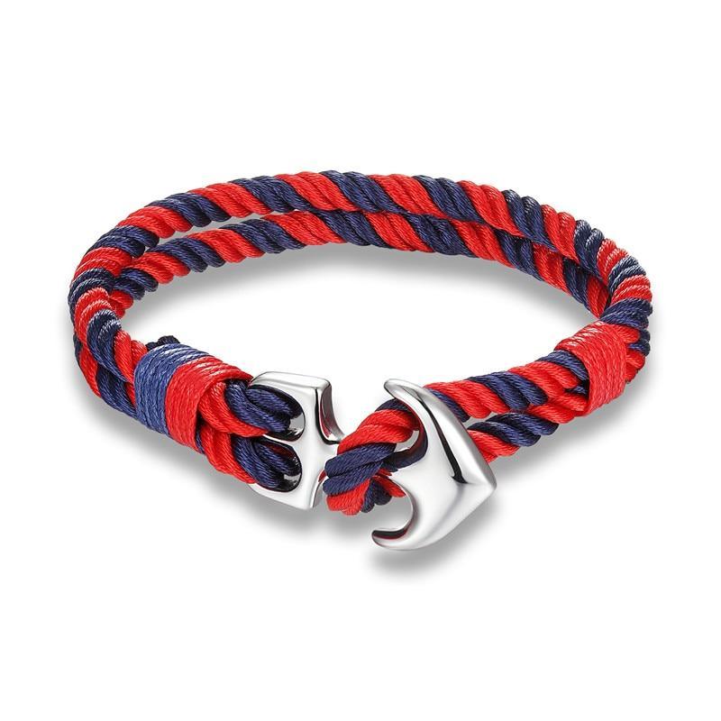Bracelet Premium Ancre Nautique pour Hommes