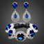Elegant Wedding Bridal Jewelry Set with Rhinestones and Crystals