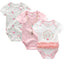 3-Piece Modern Baby Bodysuit Set - Unisex Unicorn Design