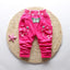 Pantalons pour bébés filles avec broderie de papillon mignon - 100 % coton