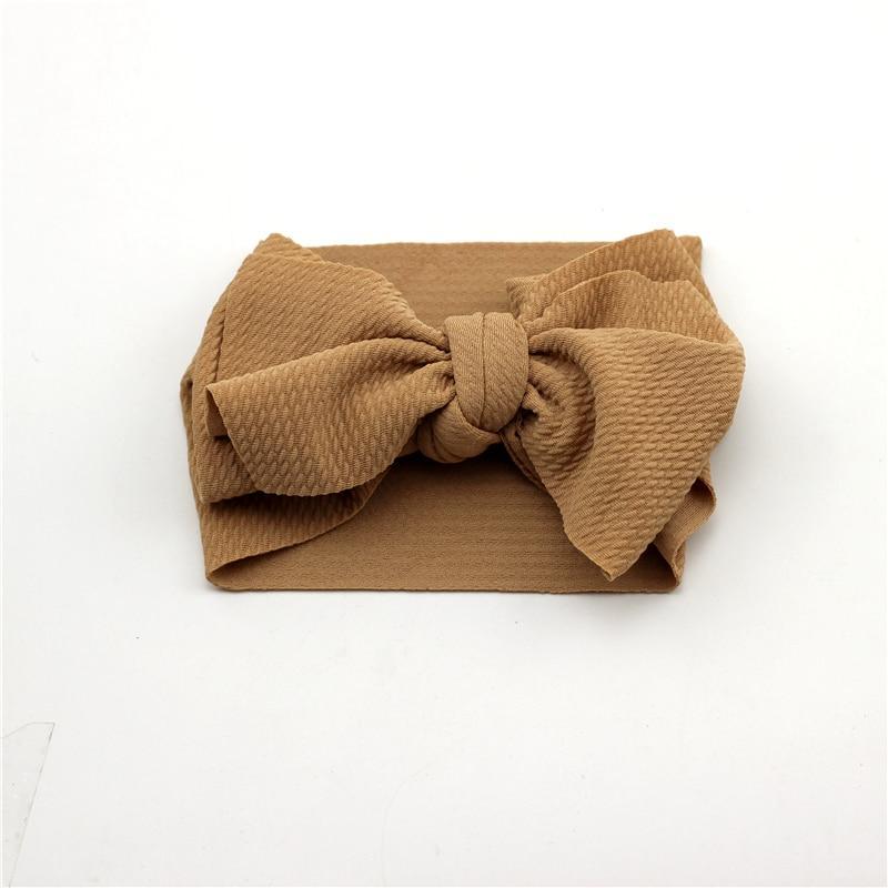 Bandeau à gros nœud ajustable pour nouveau-nés