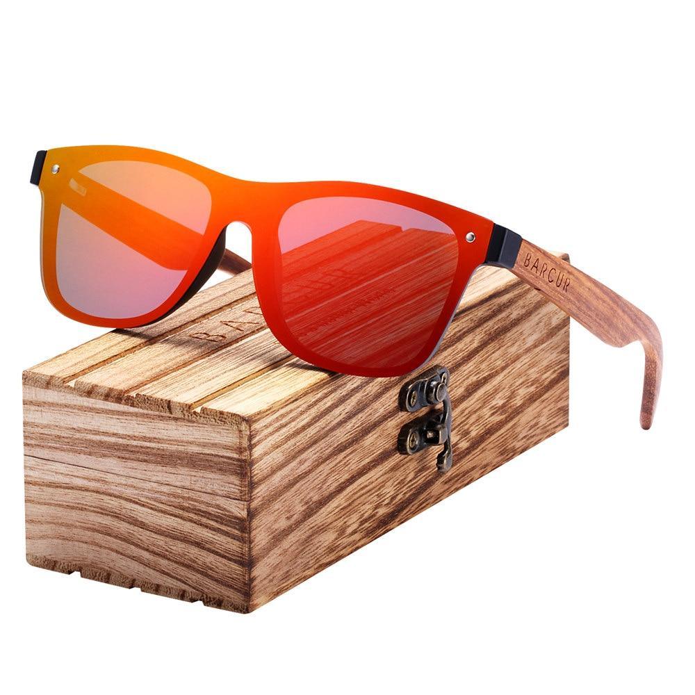 Luxury Polarized Wood Sunglasses with UV400 Protection