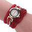 Montre Bracelet en Rhinestones pour Femmes en Quartz Doré Élégant