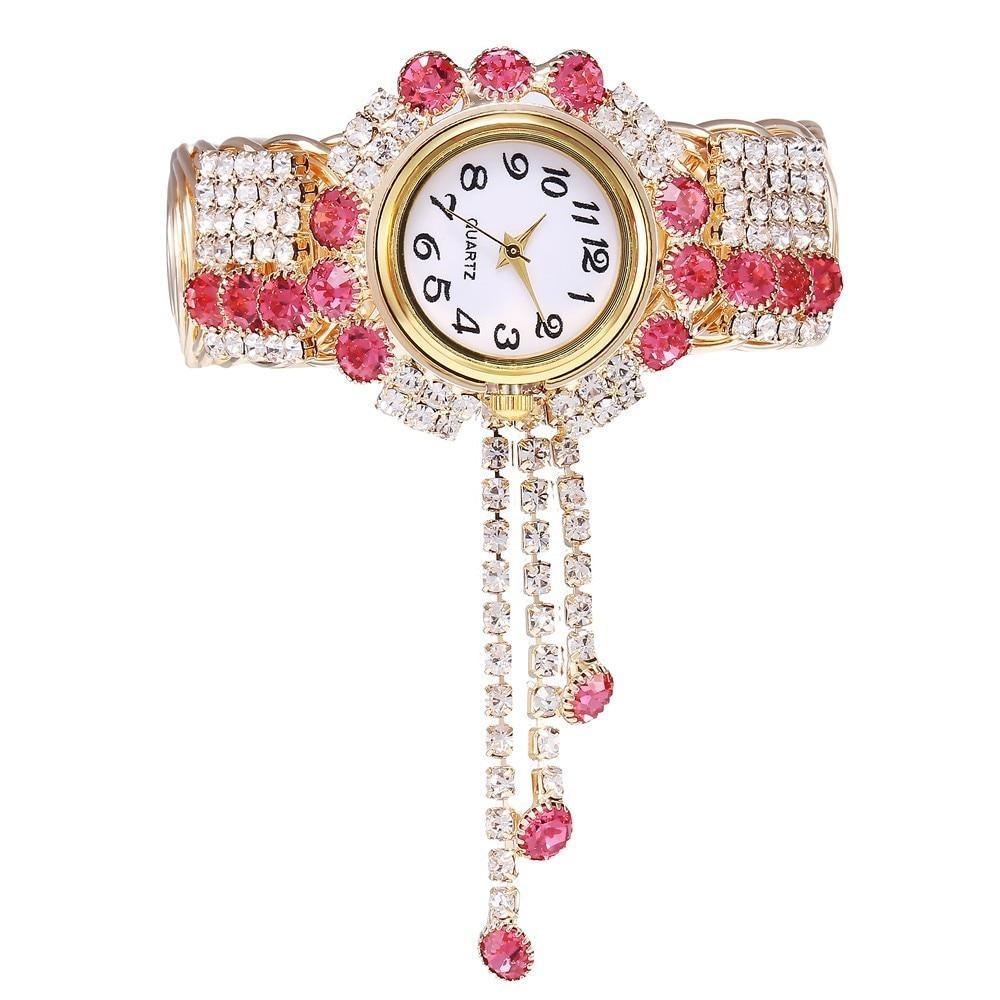 Montre Bracelet en Rhinestones de Luxe pour Femmes