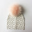 Chapeau de bébé moderne de luxe avec pompon pour l'automne et l'hiver