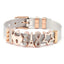 Conjunto de Pulseras de Acero Inoxidable Elegante con Charm de Corazón de Cristal