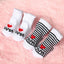 Chaussettes pour bébés en coton doux antidérapantes pour nouveau-nés et tout-petits