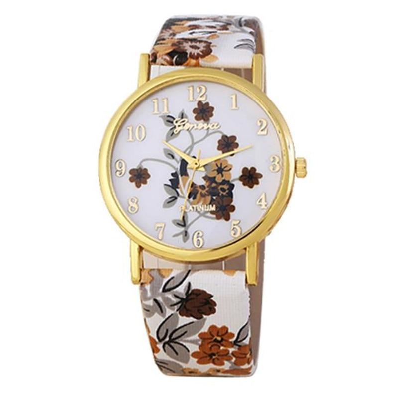Montre à Quartz en Cuir PU Élégante pour Femmes