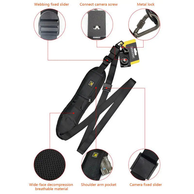 Premium Portable Shoulder Camera Strap for DSLR Cameras
