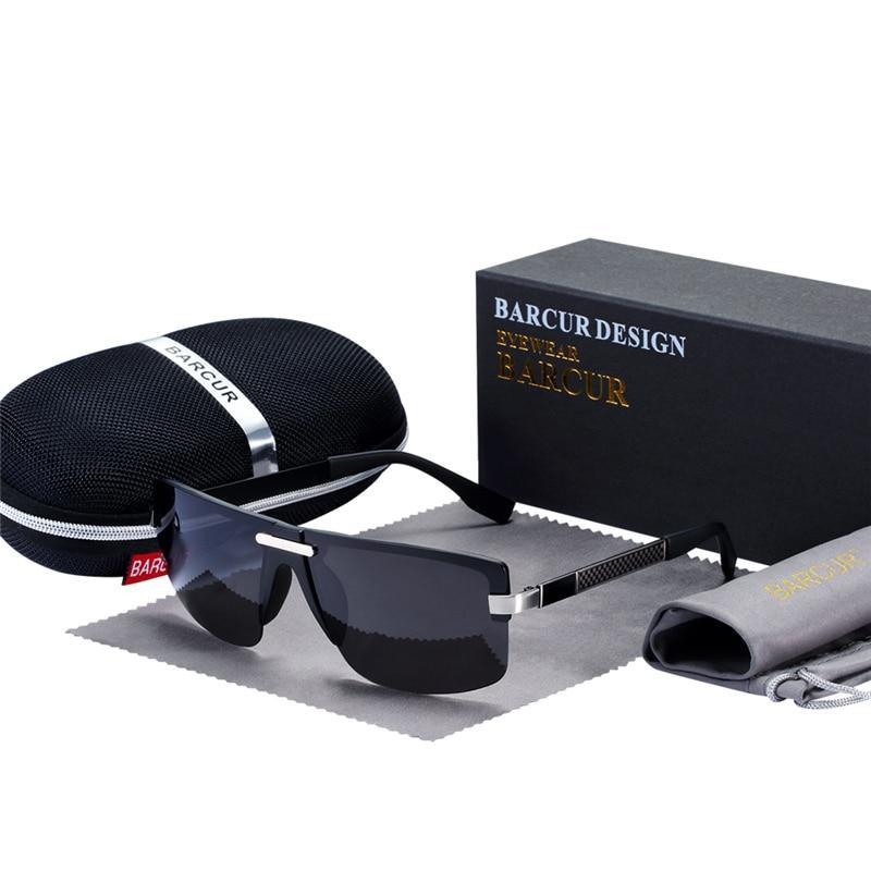 Luxury Rimless Polarized Sunglasses with UV400 Protection