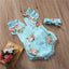 2-Piece Newborn Baby Sleeveless Cotton Rompers Set