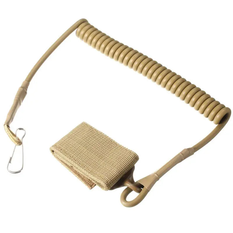 Molle Airsoft Coil Sling Military Elastic Belt Spring Strap - Korvel