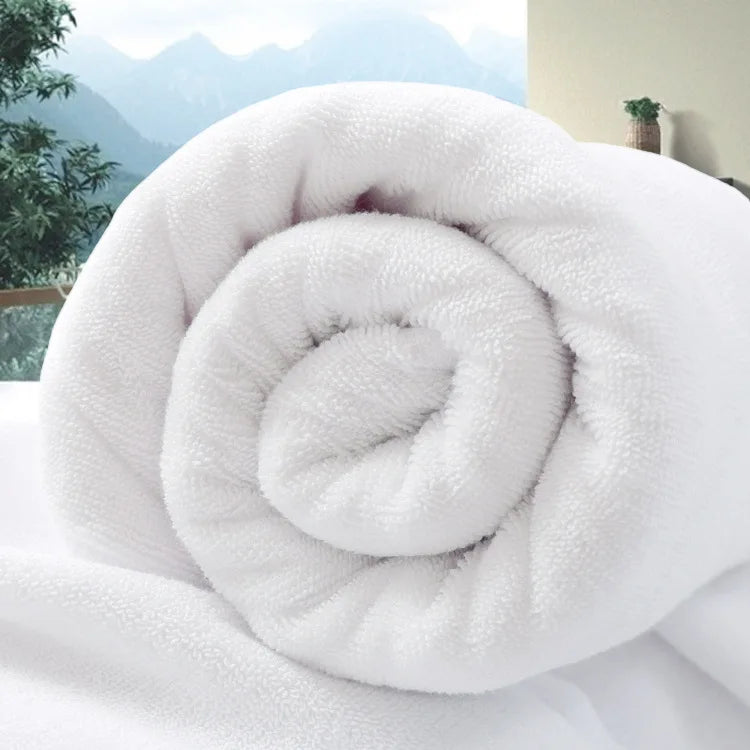 Large Hotel White Cotton Bath Towel for Adults SPA Sauna Beauty Salon Towels Bedspread Bathroom Beach Towel 6 sizes - Korvel