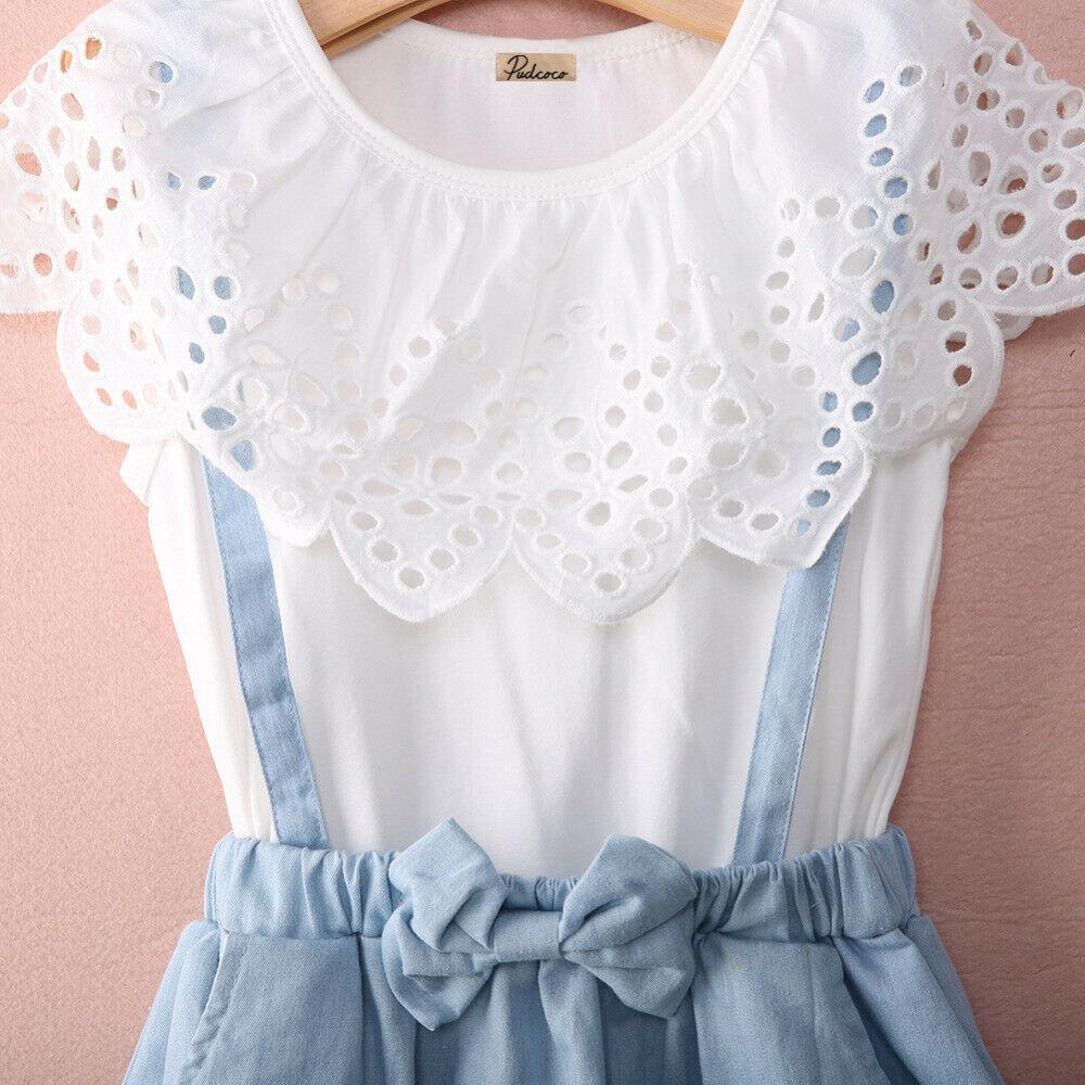 Conjunto de Vestido con Volantes Encantador para Niñas Pequeñas