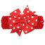 Modern Luxury Dot Bow Wide Headband for Girls