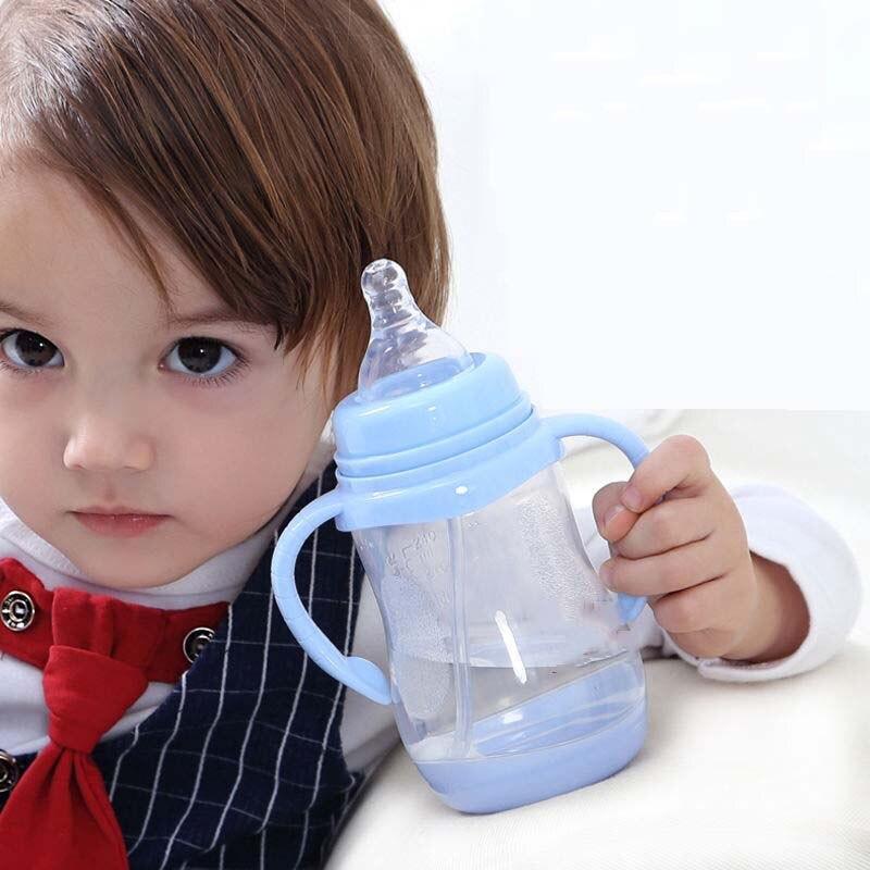 Botella para Bebés Anti-Cólicos Libre de BPA con Popote