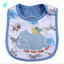 Bib de bebé de algodón con diseño de dibujos animados - Impermeable y cómodo
