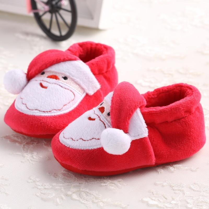 Chaussures d'hiver pour bébés unisexes - Premiers pas avec le charmant Père Noël