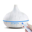 Humidificador de Aire Aroma de 550ml y Difusor de Aceites Esenciales - Grano de Madera