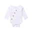 Elegant Handmade Baby Long Sleeve Romper for Newborns