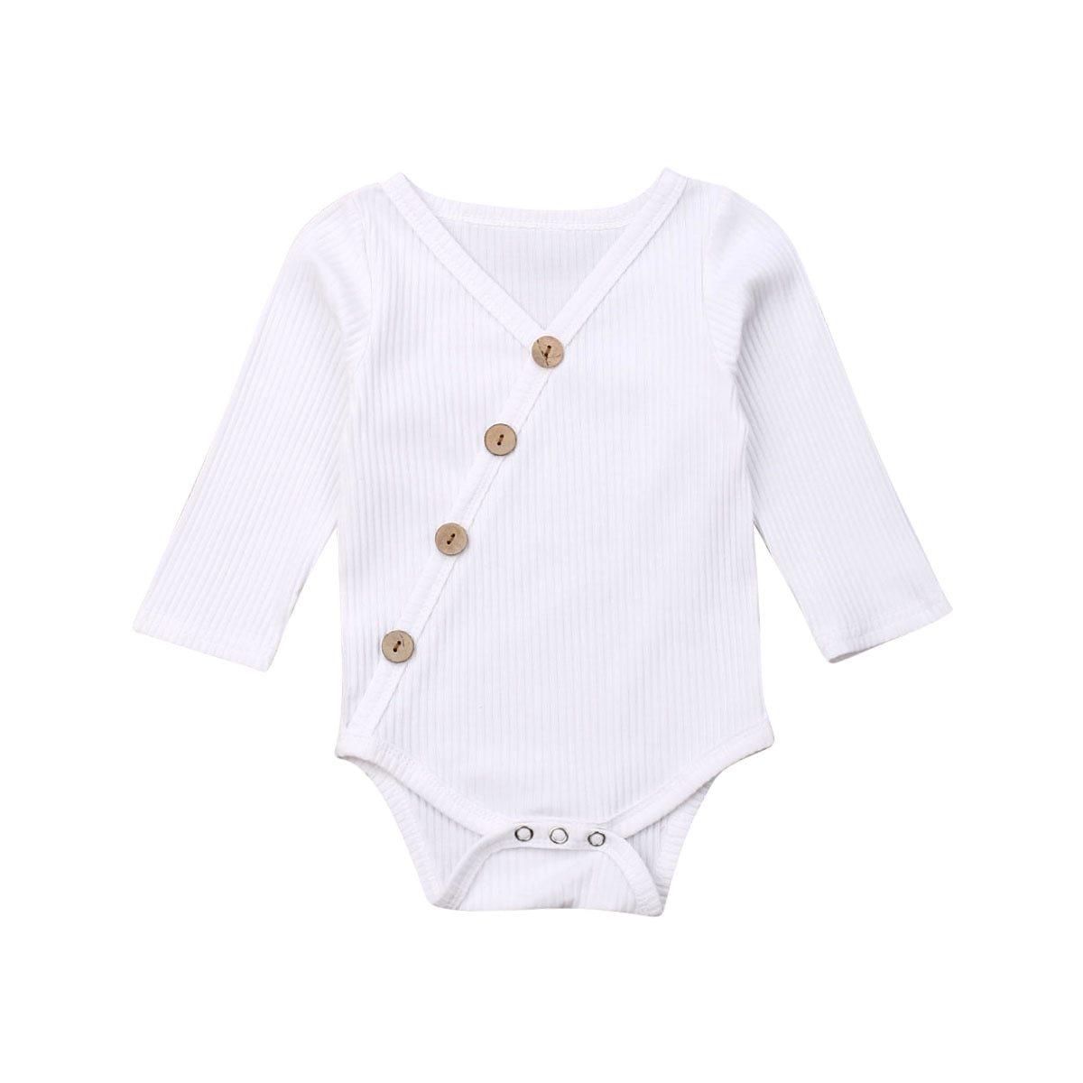 Elegant Handmade Baby Long Sleeve Romper for Newborns