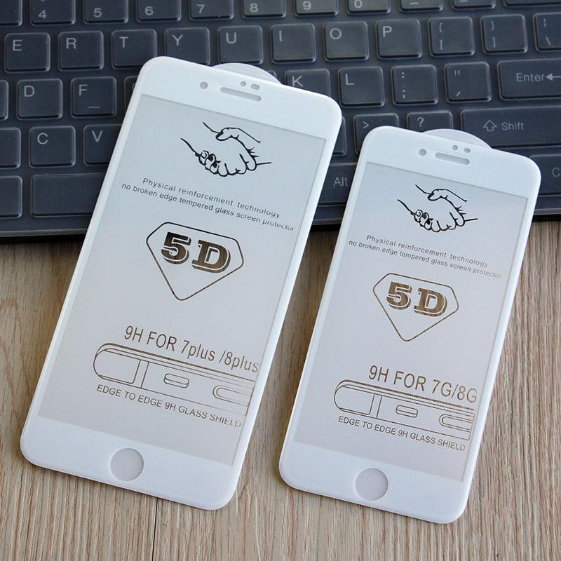 Protector de Pantalla de Vidrio Templado 5D Premium para iPhone