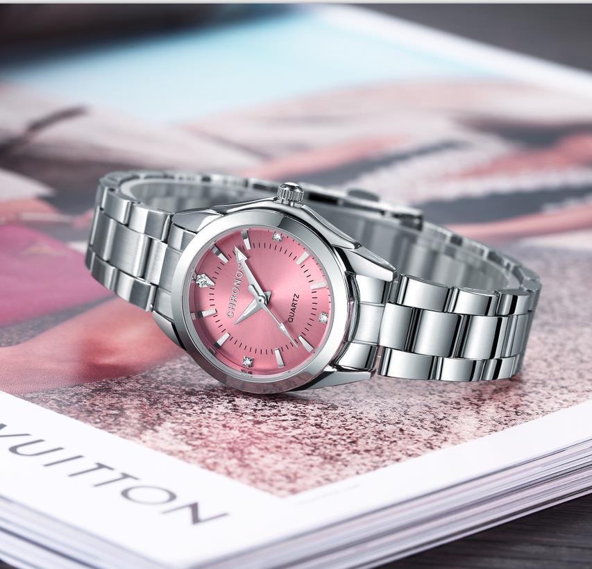 Montre à Quartz en Rhinestones de Luxe STEVVEX pour Femmes