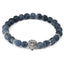 Elegant Tiger Eye Bracelet with Lion Head Charm