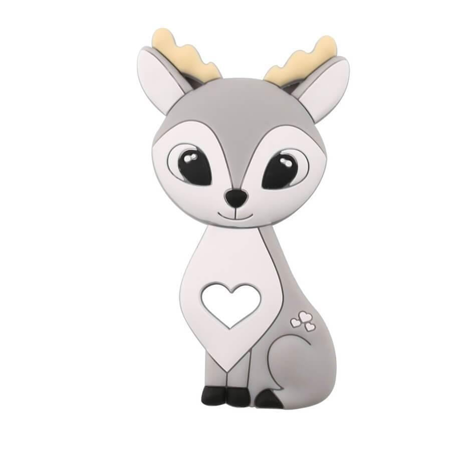 Chupete de Silicona con Diseño de Animales de Dibujos Animados - Seguro y Divertido para Bebés