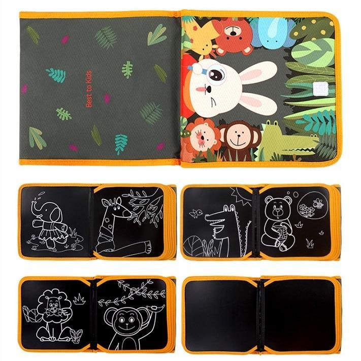 Tablero de Dibujo Educativo Moderno para Niños y Libro para Colorear