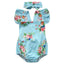 2-Piece Newborn Baby Sleeveless Cotton Rompers Set