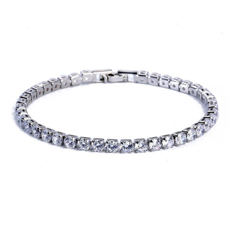 Elegant Cubic Zirconia Tennis Bracelet for Men and Women