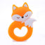 BPA Free Silicone Teether - Cartoon Animal Design