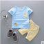 Ensemble T-Shirt en Coton Cartoon et Shorts pour Garçons Bébés