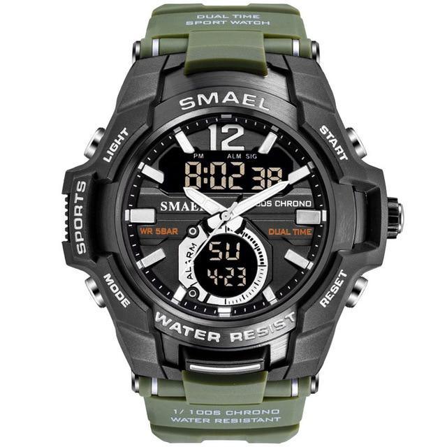 Reloj Deportivo de Lujo Moderno para Hombres - Impermeable con Doble Pantalla