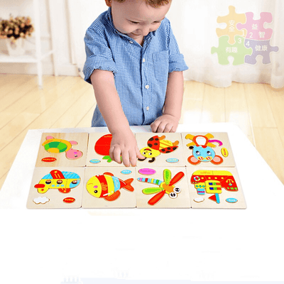 Wooden 3D Stevvex Educational Puzzles for Children