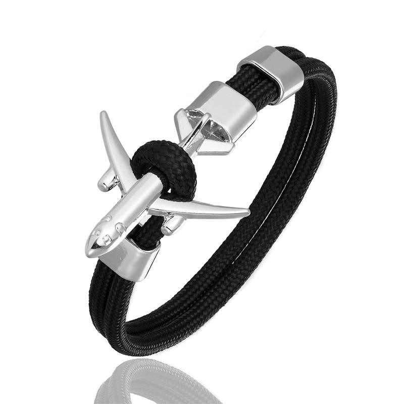 Bracelet Avion de Luxe pour Hommes et Femmes - Design Paracorde avec Charme