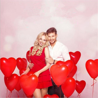 100-Piece Heart Shaped Balloons for Every Celebration