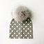 Chapeau de bébé moderne de luxe avec pompon pour l'automne et l'hiver