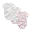 3-Piece Modern Baby Bodysuit Set - Unisex Unicorn Design
