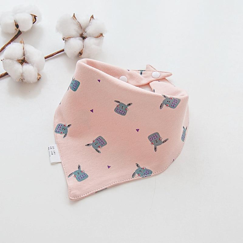 Adjustable Cotton Cartoon Bandana Bibs for Babies