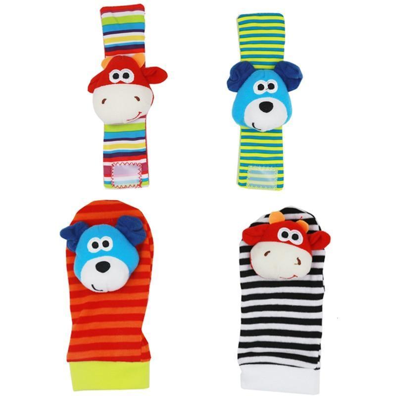 Sonajeros Coloridos para Muñecas y Calcetines para Pies para Infantes