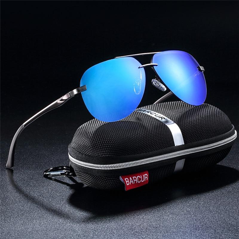 Premium Men's Polarized Pilot Sunglasses with UV400 Protection