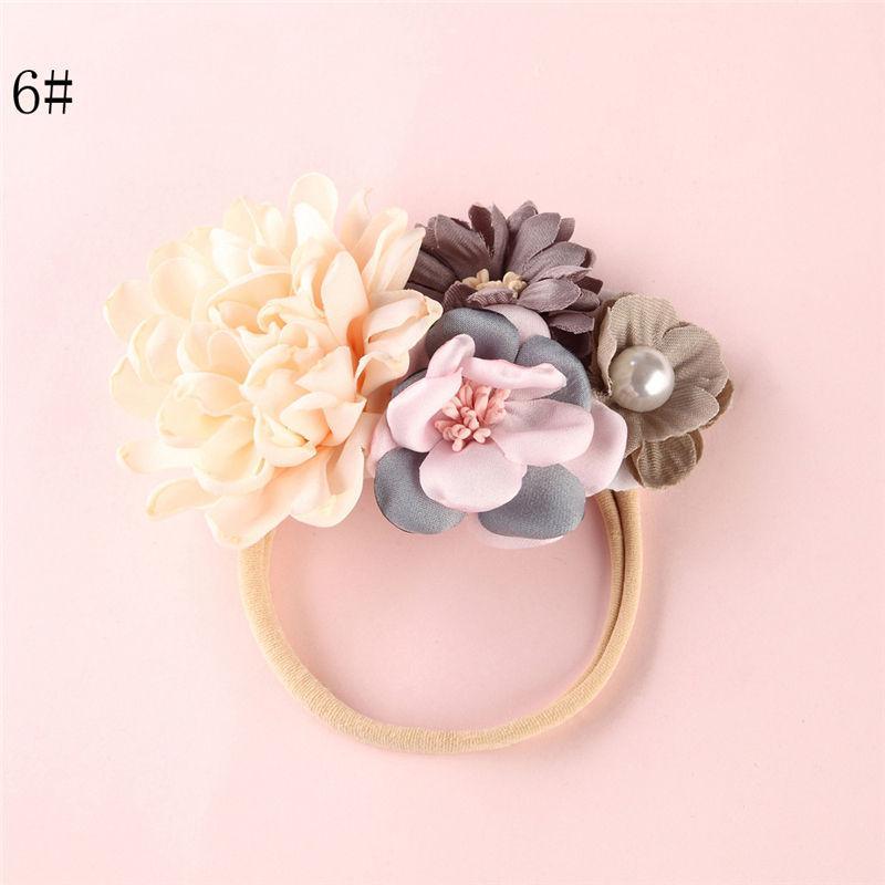 Elegant Floral Headband for Newborns - Soft & Adjustable