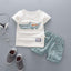 Ensemble T-Shirt en Coton Cartoon et Shorts pour Garçons Bébés