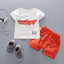 Ensemble T-Shirt en Coton Cartoon et Shorts pour Garçons Bébés