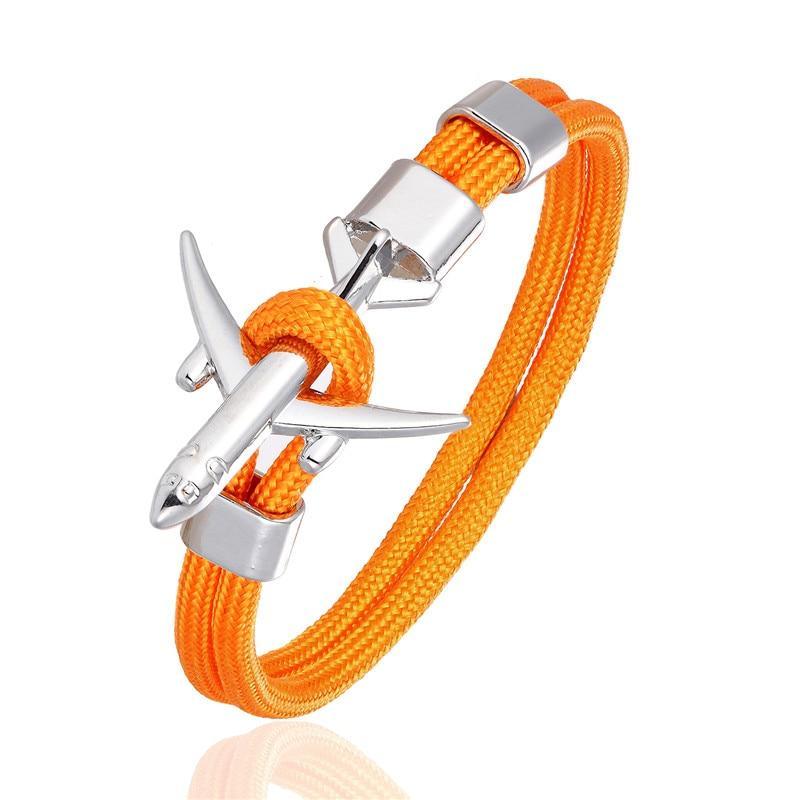 Bracelet Avion de Luxe pour Hommes et Femmes - Design Paracorde avec Charme
