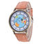 Montre à Quartz Casual Femme avec Design de Carte du Monde