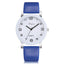 Montre à Quartz Blanche Élégante pour Femme avec Bracelet en Cuir