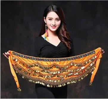 Vila&Yomi Premium Belly Dance Belt with Crystal Accents